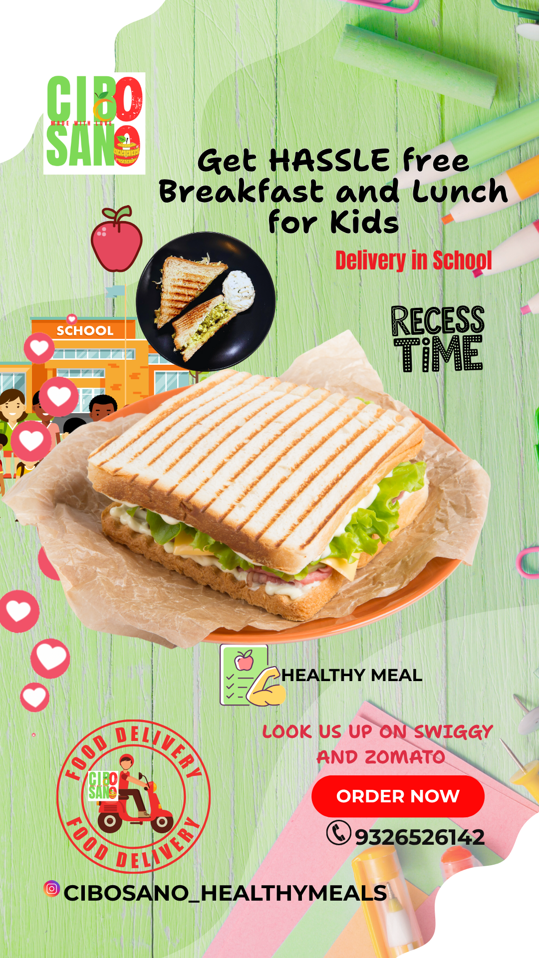Cibosano Healthy meal Mulund west Discover healthy, made-with-love meals at CIBOSANO. Enjoy flavorful  FatLossPlan: WorkoutPerformanceMealPlan: MaintenanceMealPlan: MuscleGainMealPlan: KidsMeal:  Fresh sandwiches, Nutritious Salads, and customizable Protein Bowls. Build your own order with our interactive menu. 