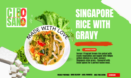 Singapore Rice With Gravy